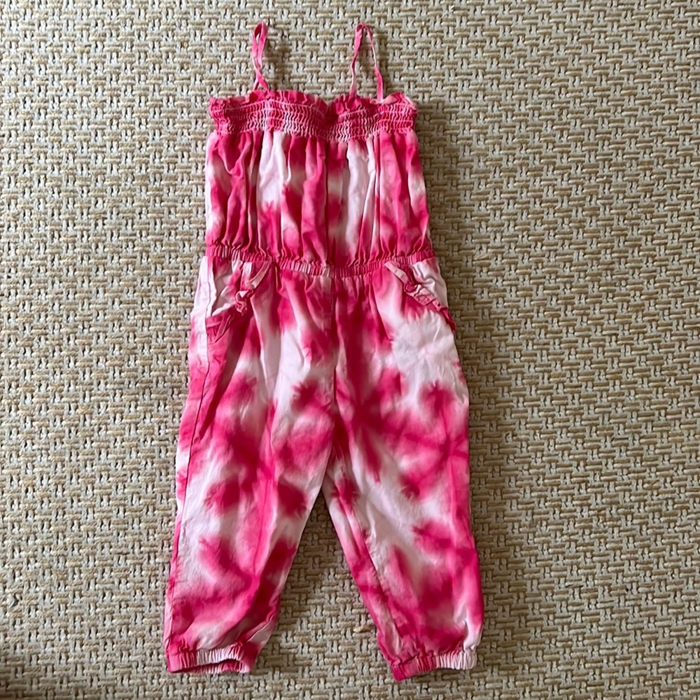 Janie and Jack Pink Tie-Die Romper. Size 18-24months